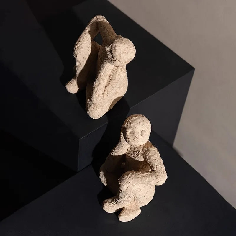 Afralia™ Abstract Resin Figurine Sculpture Handicrafts Decorative Ornaments