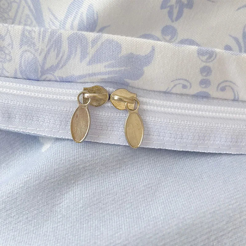 Afralia™ Cotton Printed Bedding Set: Cozy, Breathable, All Seasons Comforter Set