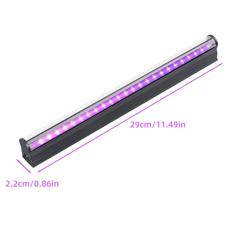 Afralia™ LED Black Light 6W: 395nm T5 UV Blacklight Bar for Glow Halloween Decor