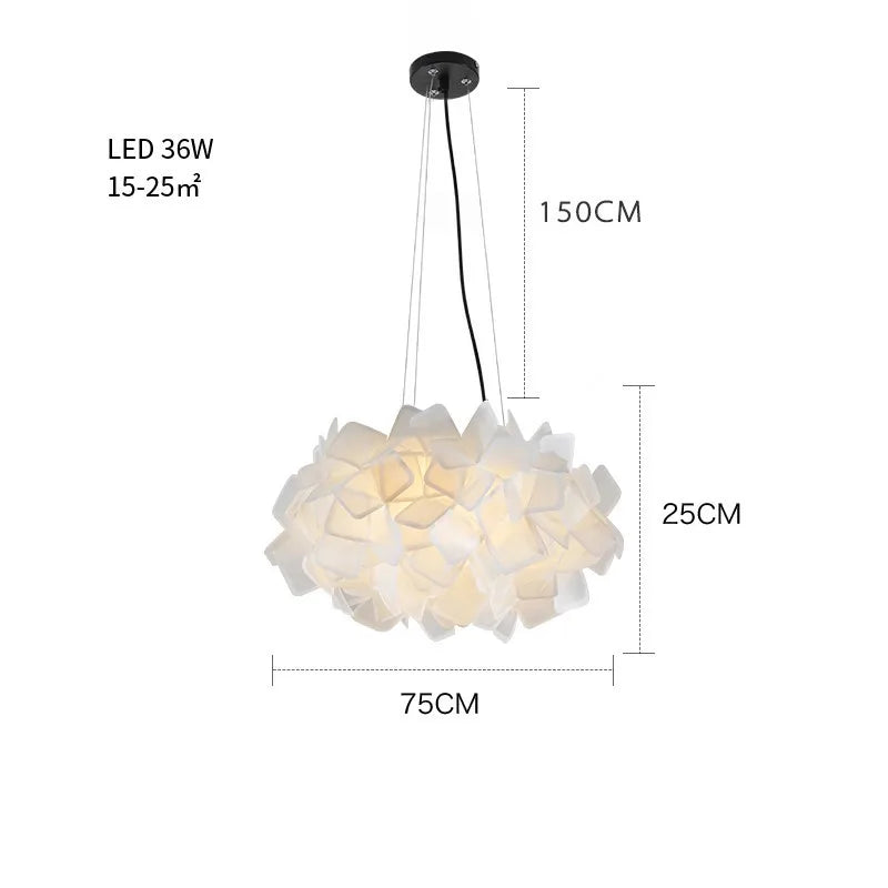 Afralia™ Clizia LED Chandelier - New Design Acrylic Suspended Bedroom Cafe Lights