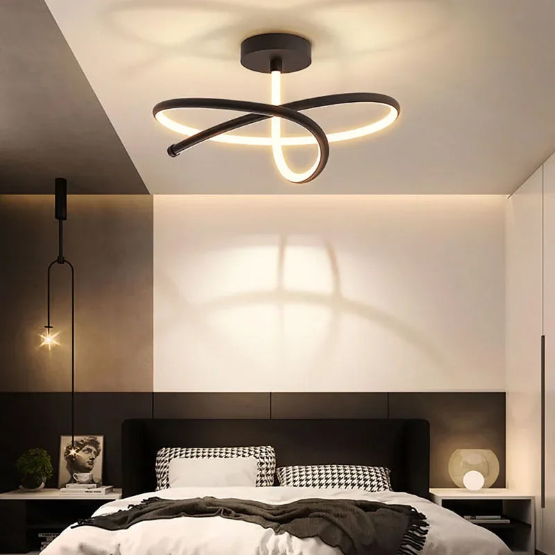 Afralia™ Modern LED Ceiling Light for Bedroom Living Dining Room