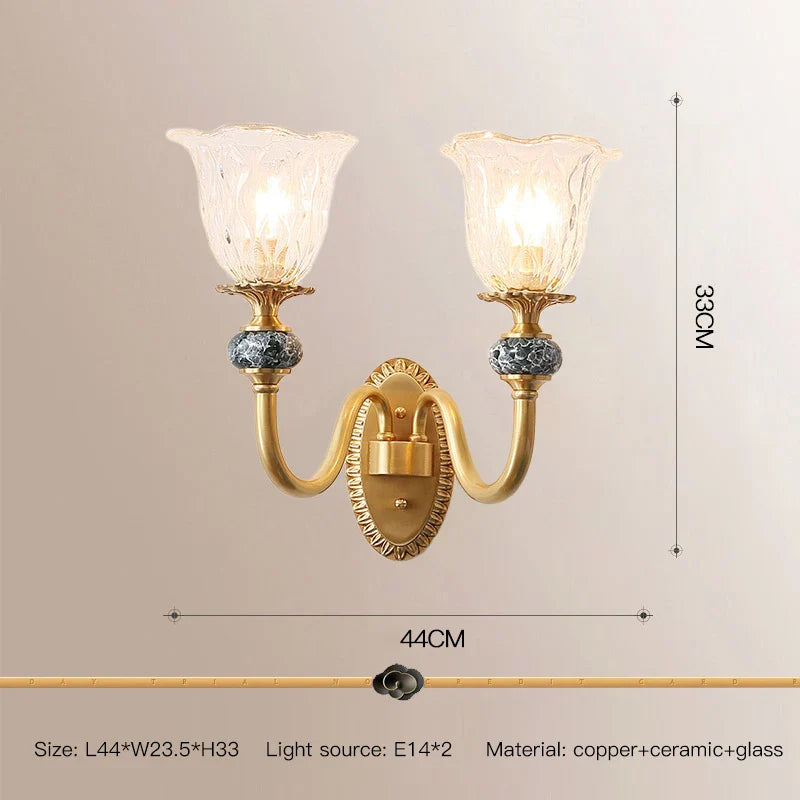 Afralia™ Modern Luxury Copper Marble Glass Chandelier for Home Decor
