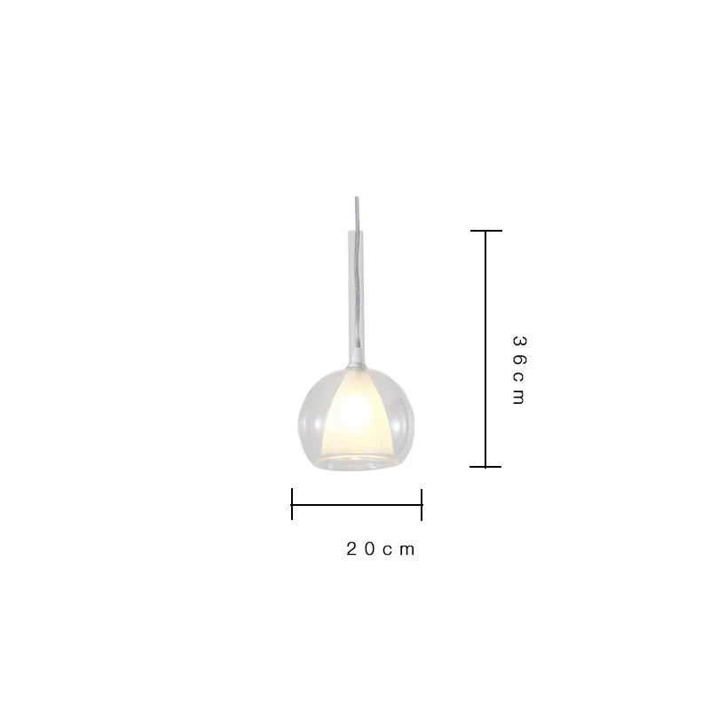 Afralia™ Designer Glass Chandelier Pendant Light for Dining Room Kitchen Loft Home Decor