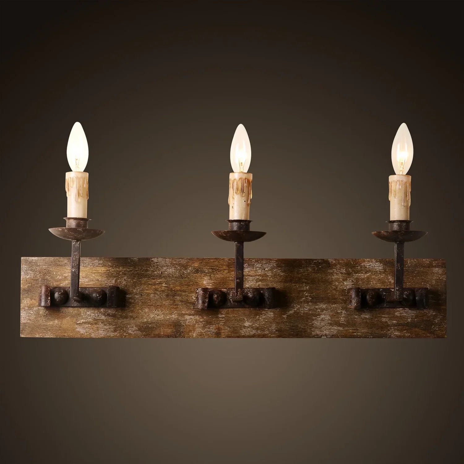 Afralia™ Country Retro Solid Wood Wall Light for Bedroom & Living Room