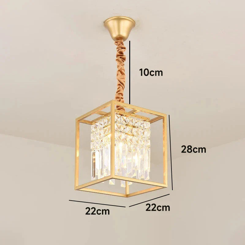 Afralia™ Modern Black/Gold Crystal Chandelier for Luxury Home Decor & Kitchen Island Lighting