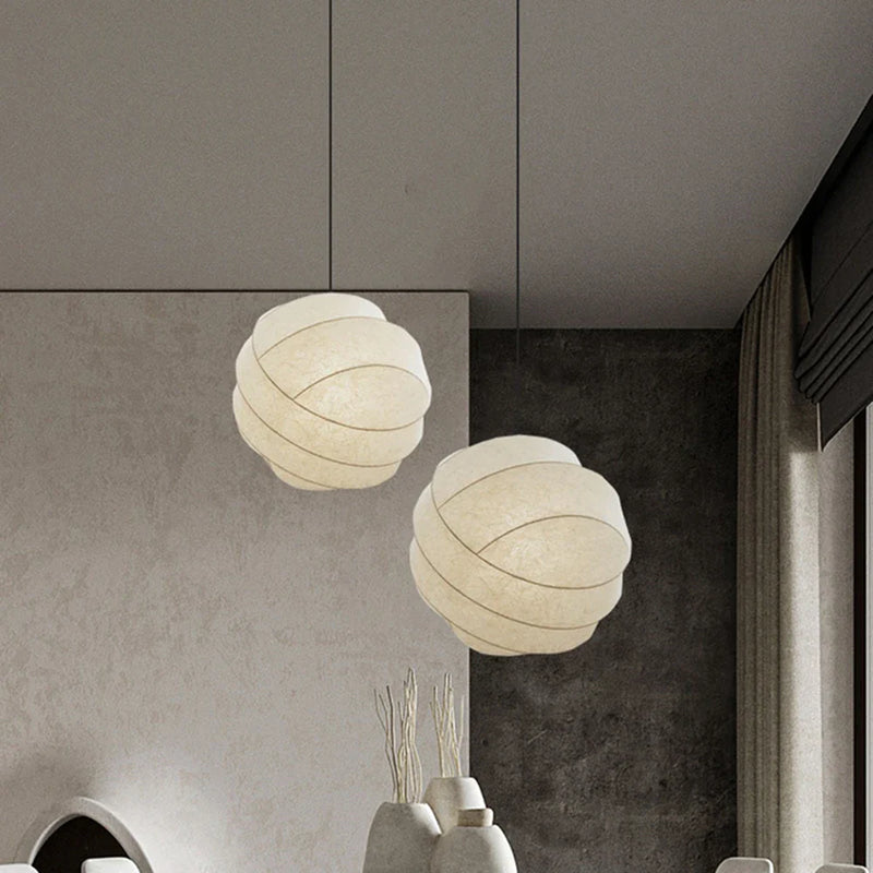 Afralia™ Janpanses Silk Ball Pendant Light - Stylish Pholc Turner Pendant Lamp for Home Decor