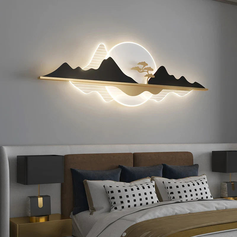 Afralia™ Modern Minimalist Sofa Wall Lamp for Nordic Living Room and Bedroom