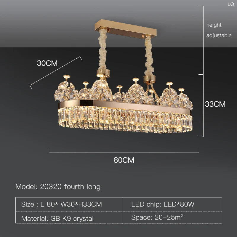 Afralia™ Crystal Chandelier: Postmodern Light Luxury Double-Layer Pendant for Home Living Room