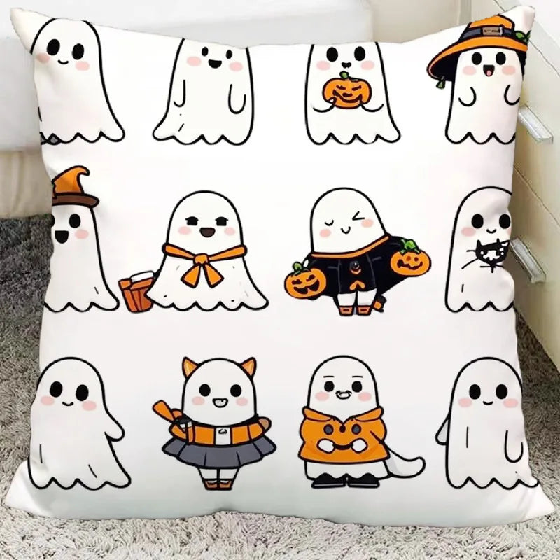 Afralia™ Halloween Plush Cartoon Pillow for Living Room and Bedroom, Festive Decoration