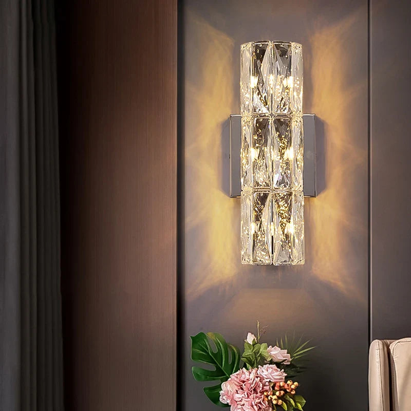 Afralia™ K9 Crystal LED Wall Lamp: Modern Luxury Nordic Sconces for Home Lighting