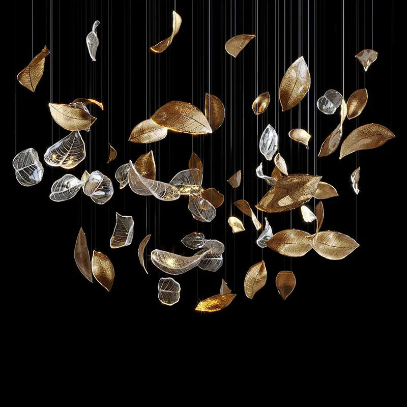 Afralia™ Luxury LED Chandelier: Modern Hall Duplex Hotel Lobby Pendant Light