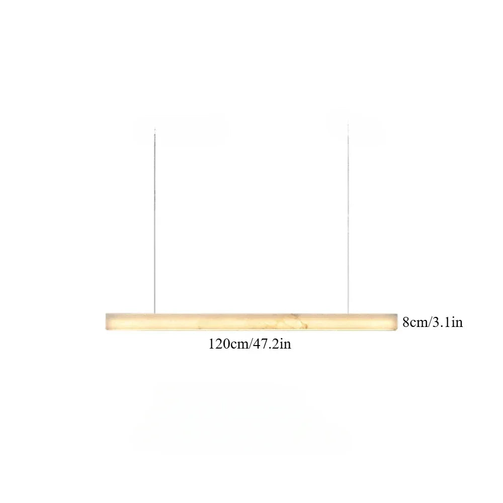 Afralia™ Marble Alabaster Copper Chandelier Pendant - Modern Natural Lighting for Dining Room & Kitchen