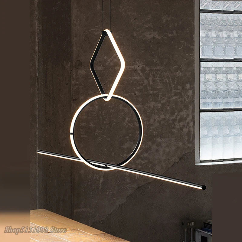 Afralia™ Nordic Geometric Pendant Lights - Modern Unique Designer Hanging Lamps