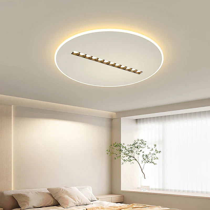 Afralia™ Modern Round Ceiling Lamps for Living Room Study Bedroom Lighting