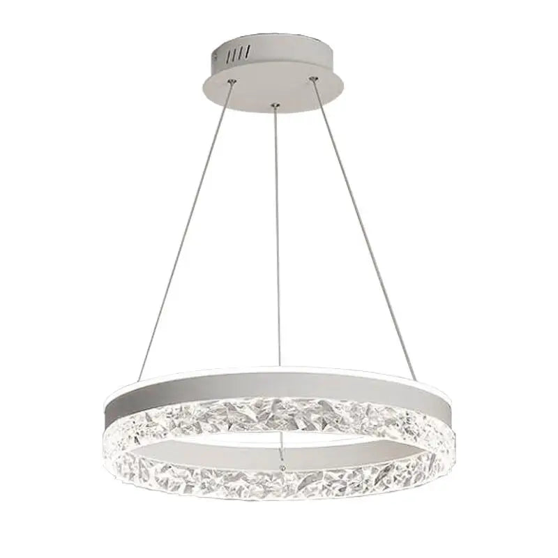 Afralia™ Modern LED Round Ceiling Chandelier for Living Room and Restaurant
