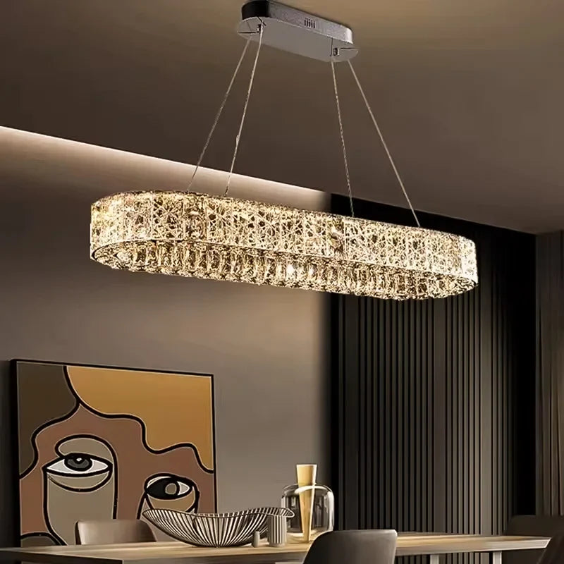Afralia™ LED Crystal Chandelier: Modern Luxury Lighting for Stylish Home Decor