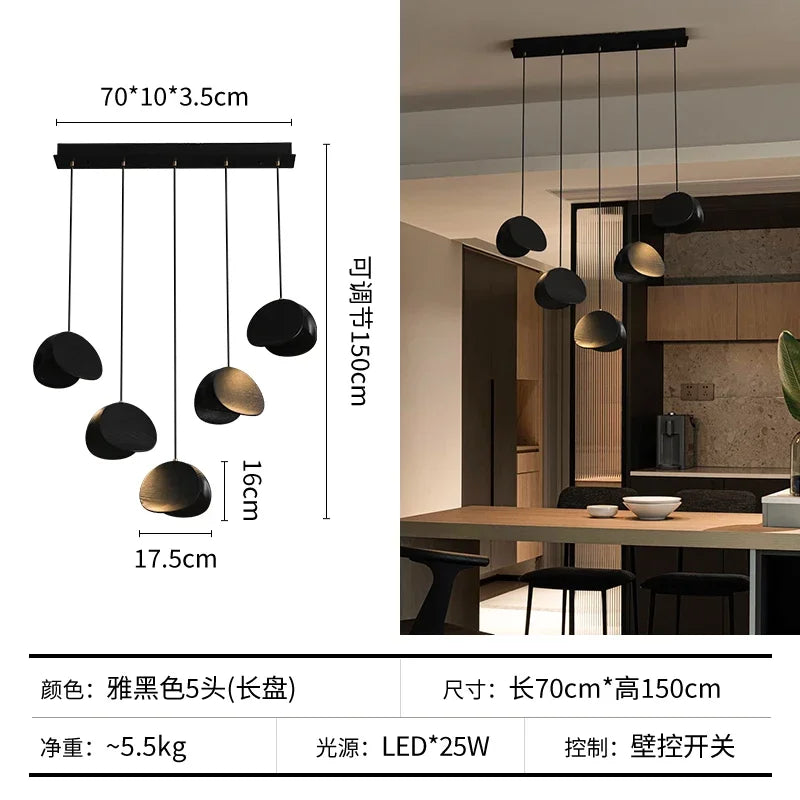 Afralia™ Wabi-sabi Wood Chandelier: Zen Tea Room Staircase Light, Retro Living Room Design