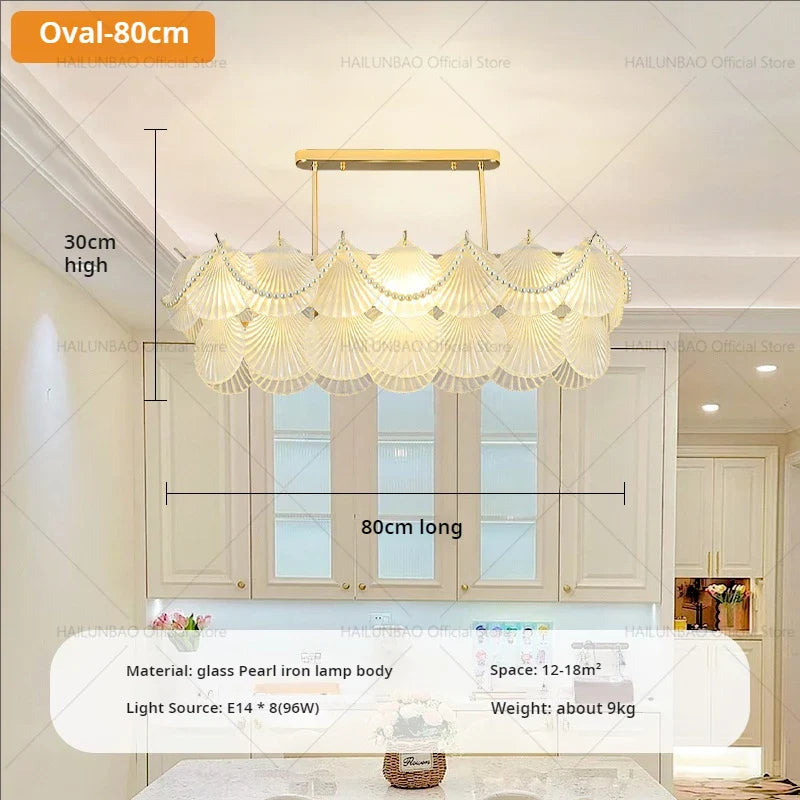 Afralia™ Pearl Feather Crystal Chandelier: French Romantic Lighting for Superior Living & Bedroom