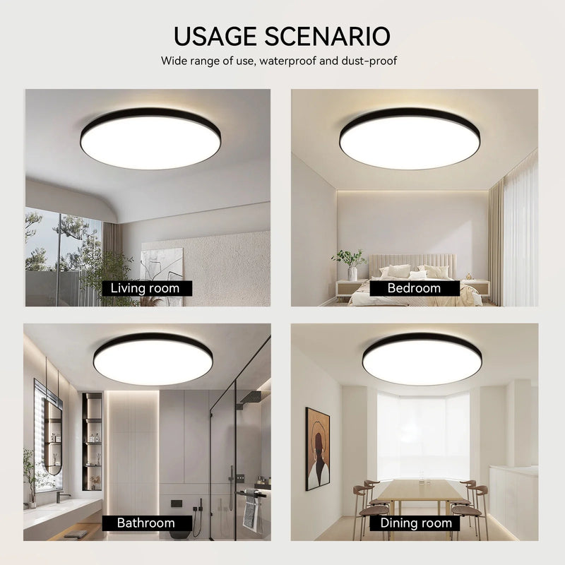 Afralia™ Smart Dimmable LED Ceiling Chandelier for Modern Living Room Lighting