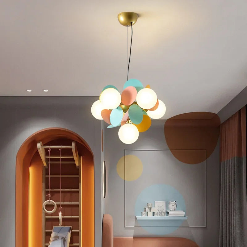 Afralia™ Branch Chandelier: Modern Colorful LED Ceiling Light for Bedroom and Living Room