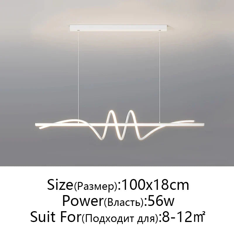 Afralia™ Minimalist LED Pendant Lights for Living Room Dining Kitchen Office Decor