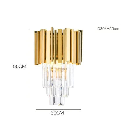 Afralia™ Modern Gold K9 Crystal Chandelier for Luxury Home Decor & Lighting