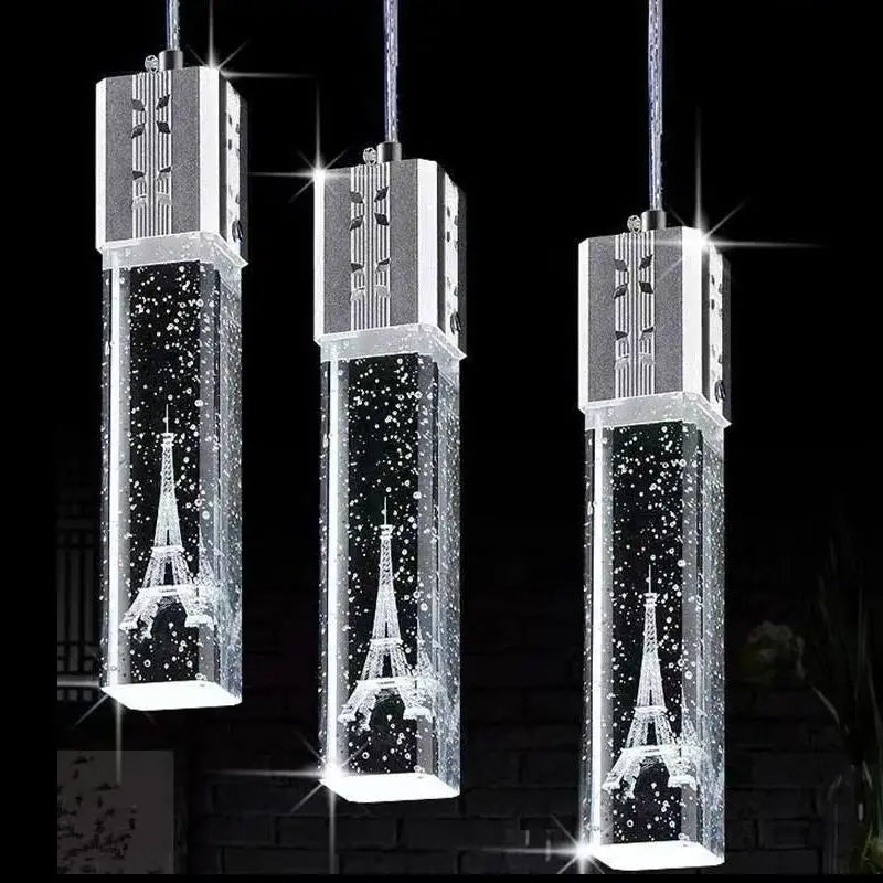 Afralia™ Bubble Crystal LED Pendant Lights in Gold/Silver