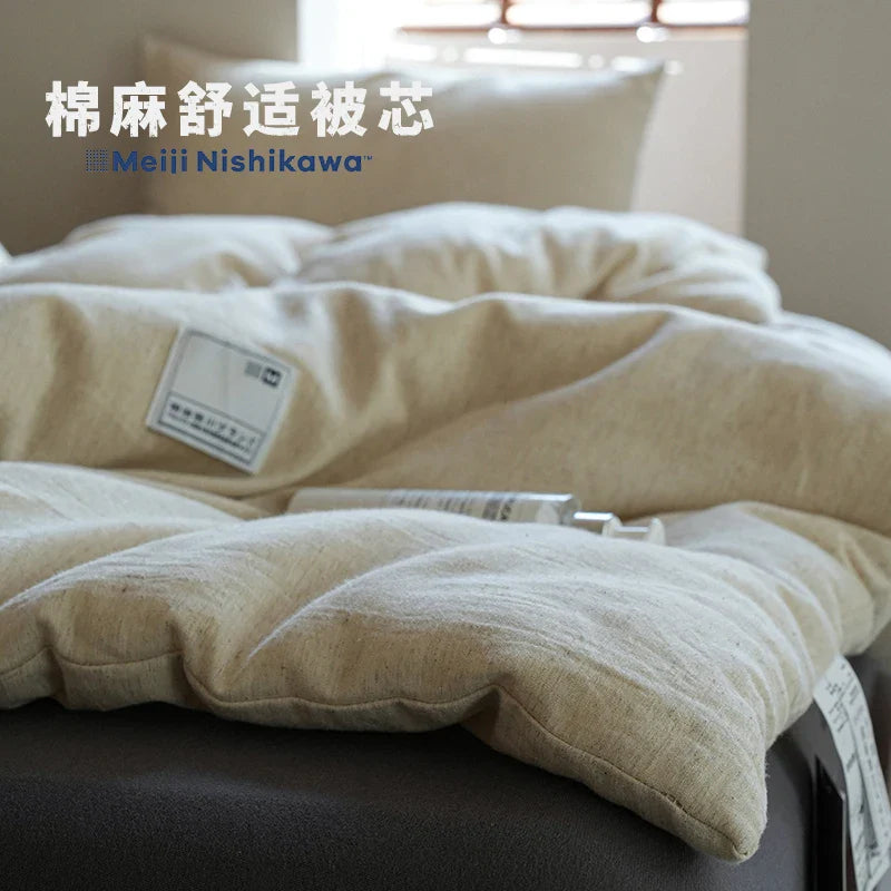 Afralia™ Linen Cotton Summer Throws Blanket