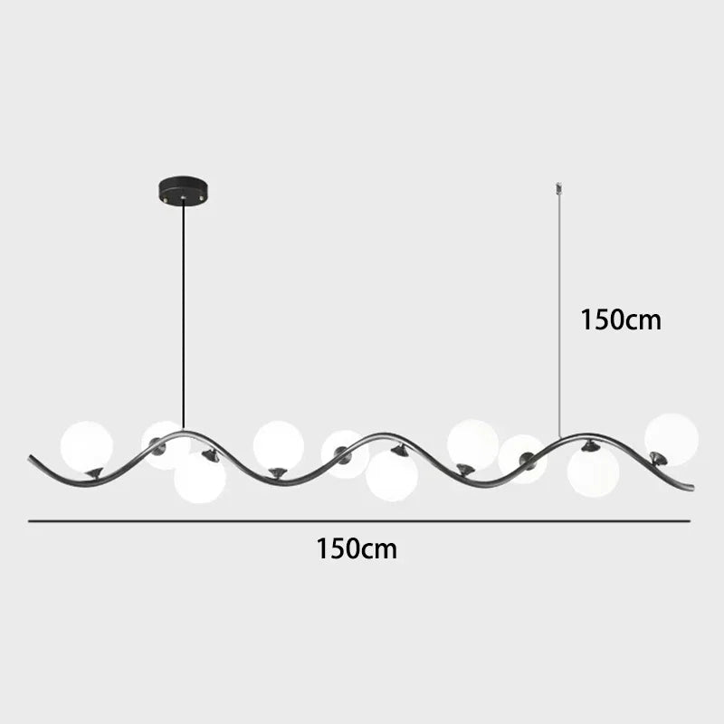 Afralia™ Nordic Glass Ball LED Pendant Lights for Home Decor and Lighting Fixture