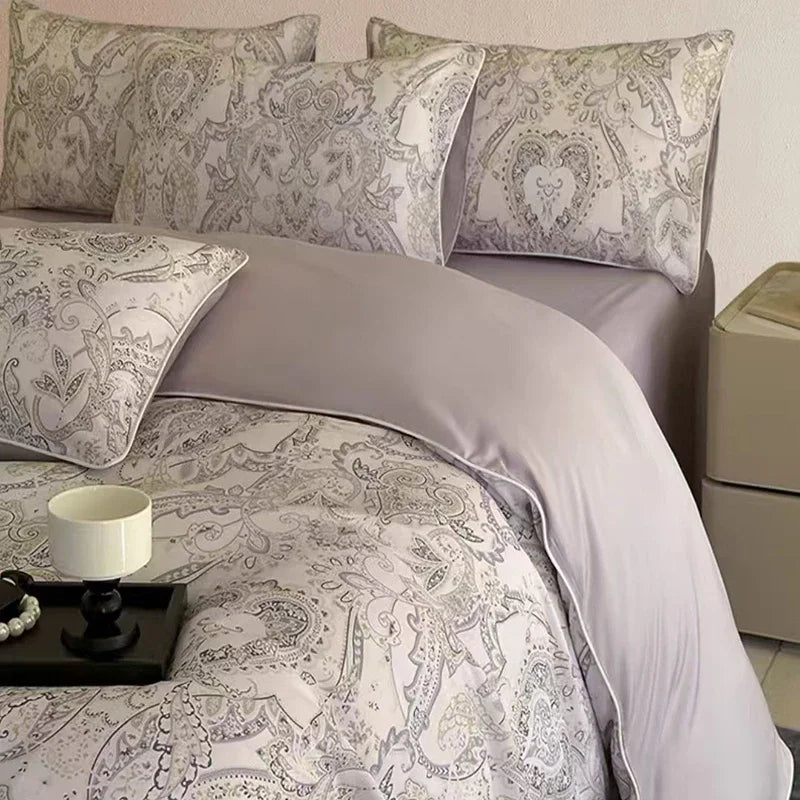 Afralia™ Summer Rayon Bedding Set: Cooling, Breathable, Skin-Friendly Comforter Set