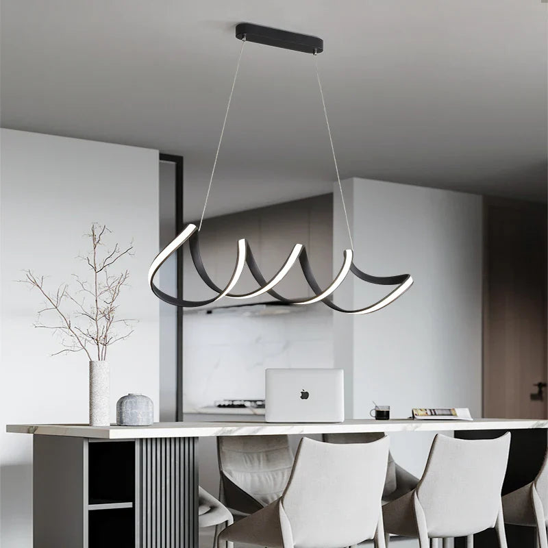 Afralia™ Modern Pendant Lights Gold White Black Finished Lamps for Home Decor