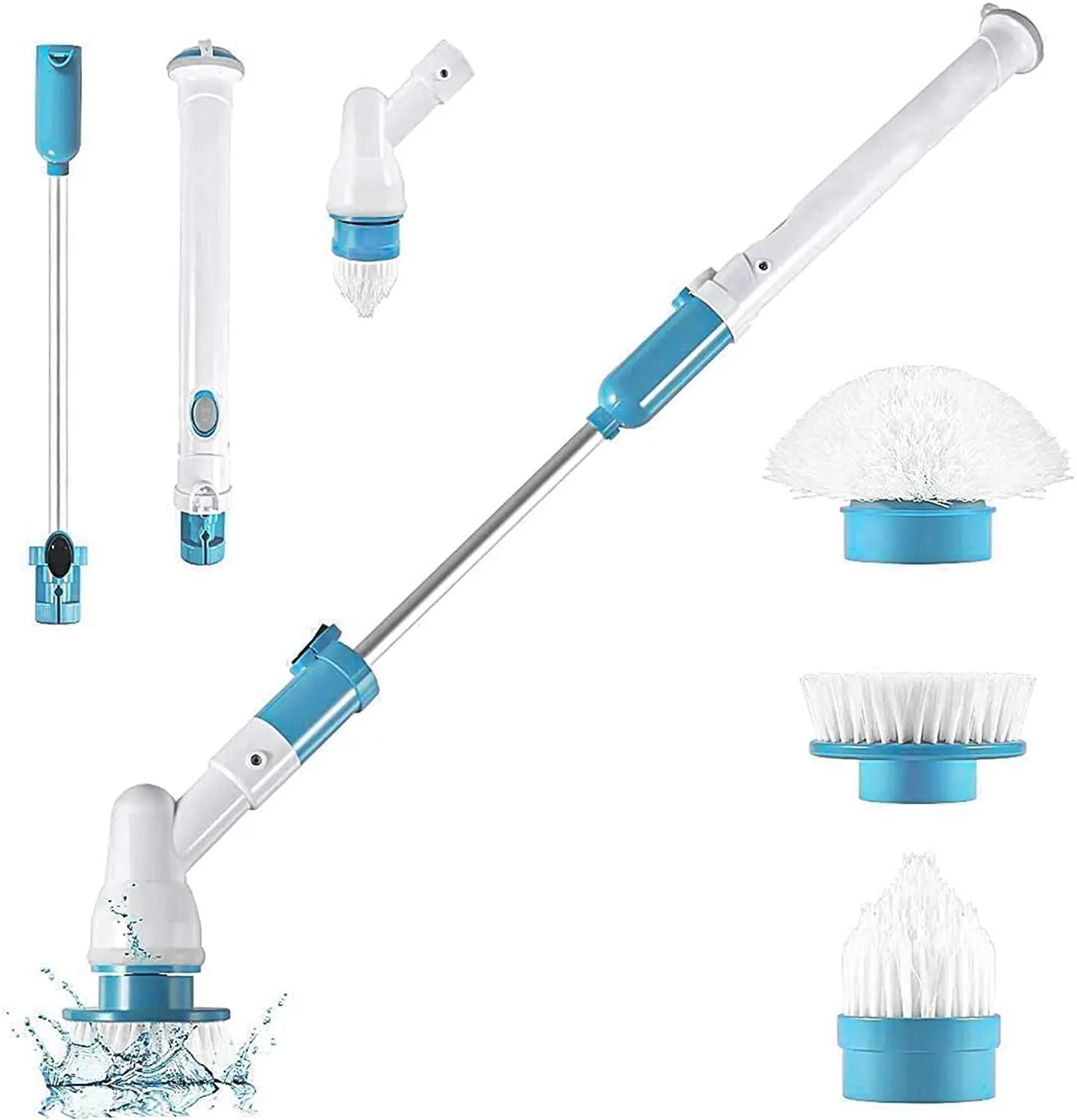 Afralia™ Electric Spin Scrubber Brush for Kitchen Bathroom Tile Bathtub Cleaning