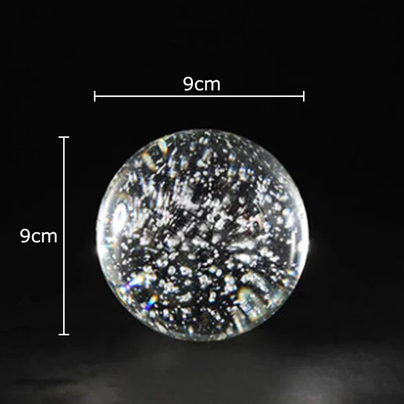 Geometric Crystal Bubble Ball Decor by Afralia™