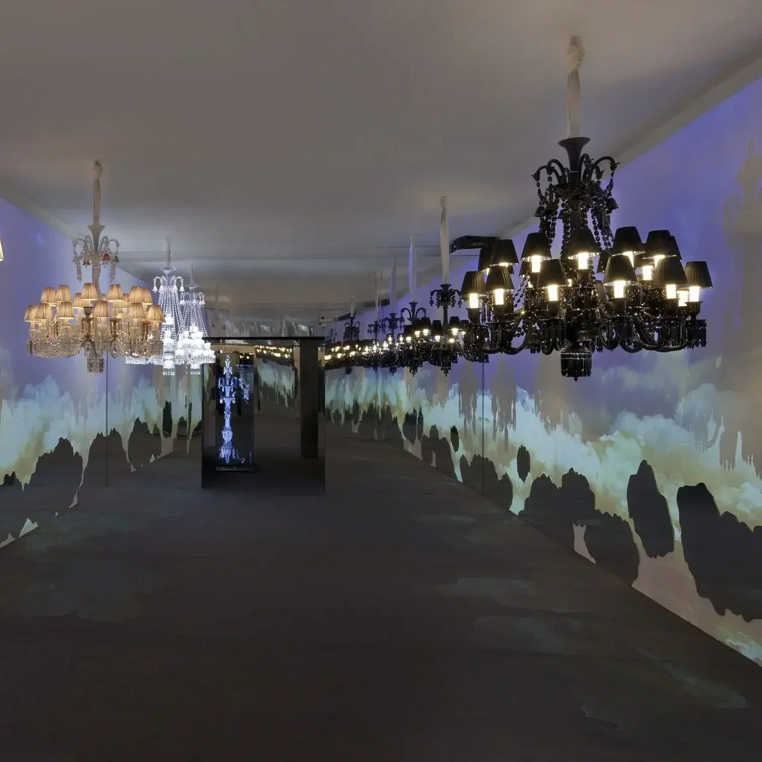 Afralia™ Black Crystal Chandelier: Luxury Lighting for Villa Hotel, Living Room, Dining Room