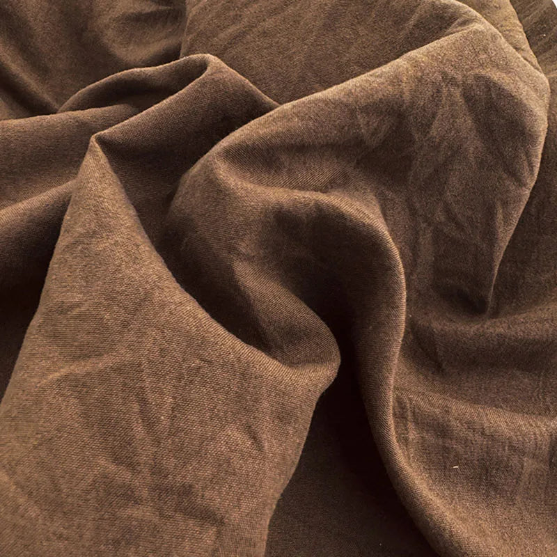 Afralia™ Two-Tone Washed Cotton Bedding Set Soft Duvet Cover for Student Dorm Home