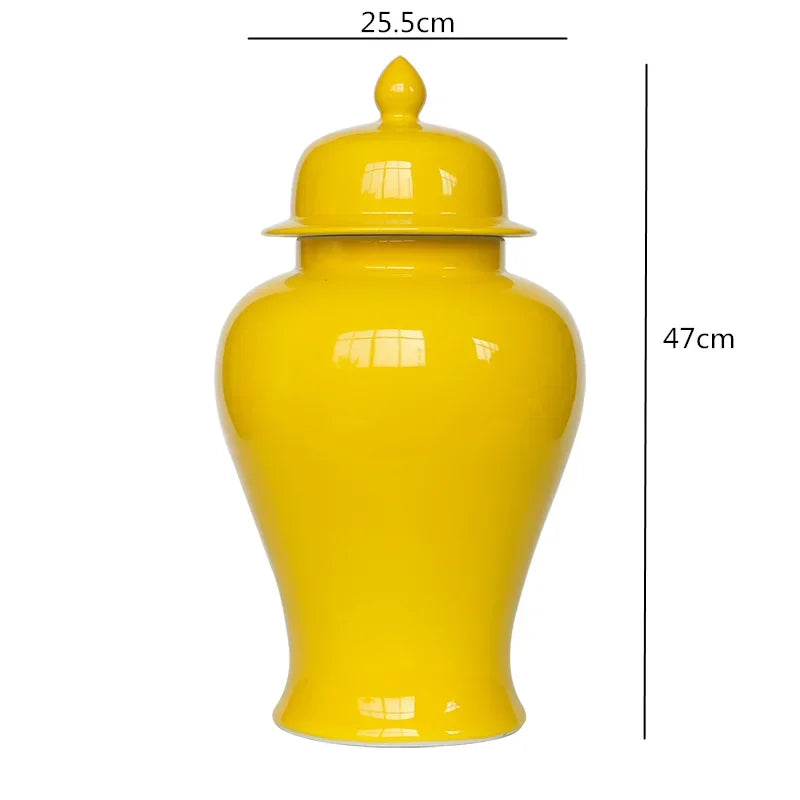Afralia™ Chinese Retro Handcrafted General Jar Vase for Home Decor & Storage