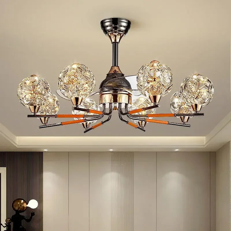 Afralia™ Crystal Luxury Chandelier Pendant Light for Dining & Living Room