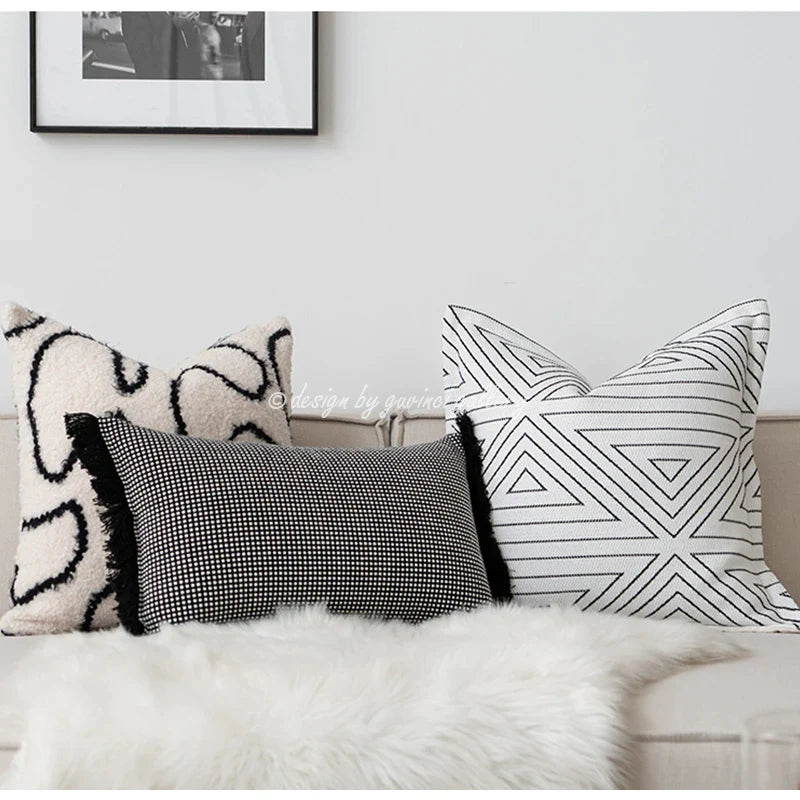 Afralia™ Cozy Green Handmade Pillow Cover 45x45cm - Nordic Fall Winter Home Decor