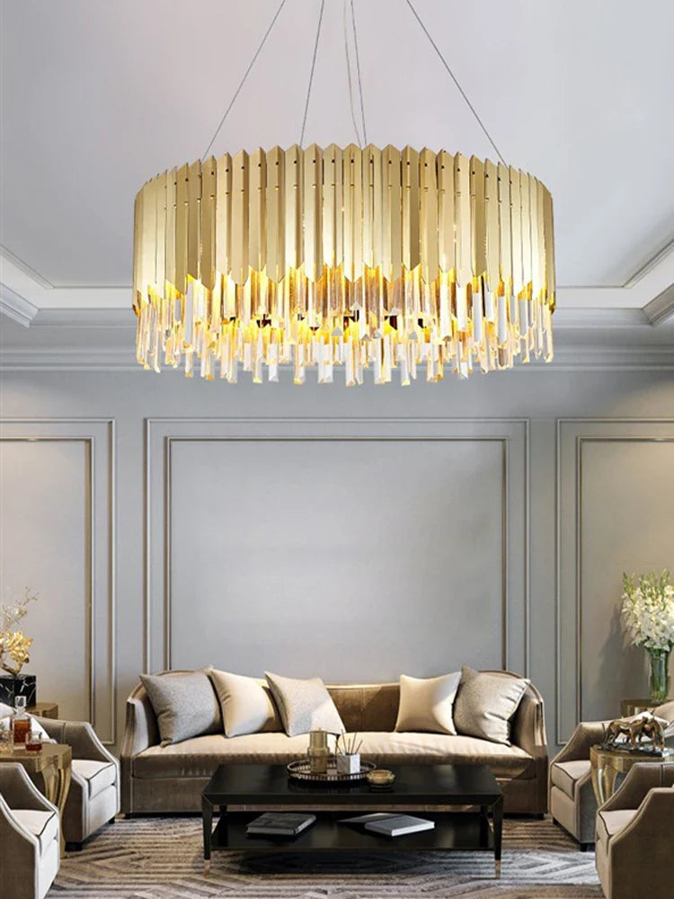 Afralia™ Crystal Pendant Chandelier for Dining & Living Room Lighting