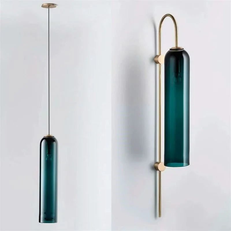 Afralia™ Glass Ceiling Lamp with LED for Bedroom Dining Living Room