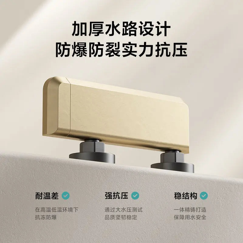 Afralia™ Water Outlet Piano Key Shower Faucet Set, Wall Mounted Hot Cold System