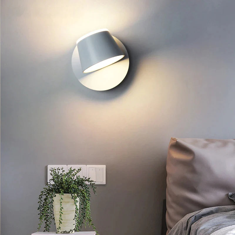 Afralia™ Nordic Rotatable LED Wall Lights Double-head Sconces Adjustable Acrylic Bedroom Décor