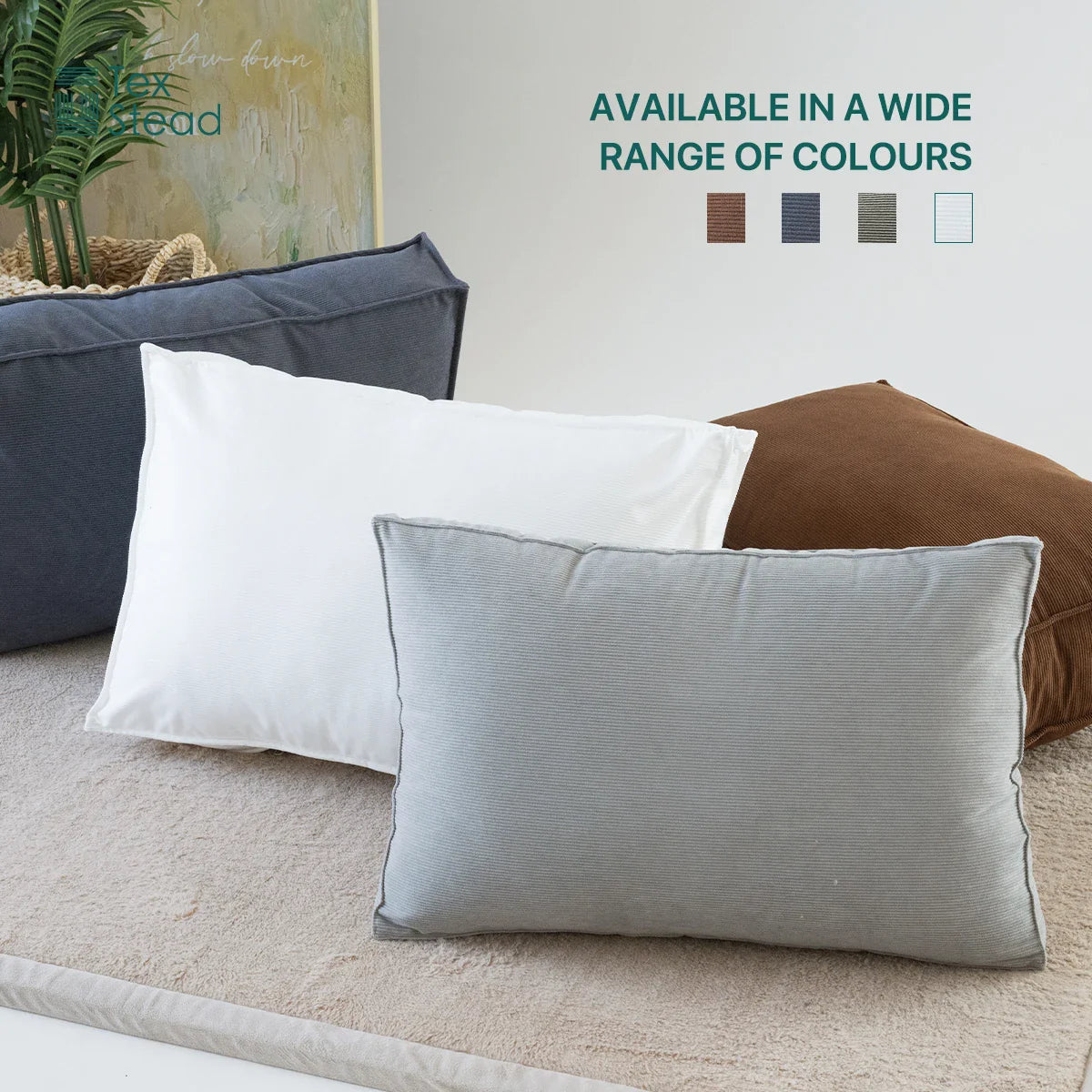 Afralia™ Reading Bed Rest Pillow: Large Bolster Cushion for Daybed, Headboard, Backrest