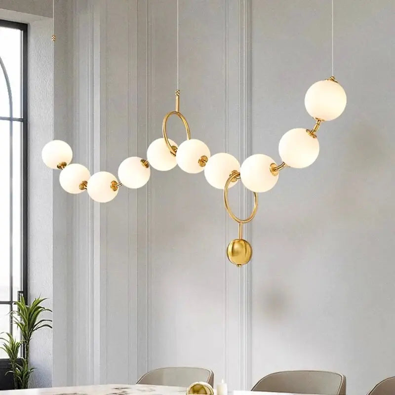 Afralia™ Nordic Glass Pendant Light Fixture Ceiling Lamp Modern Design