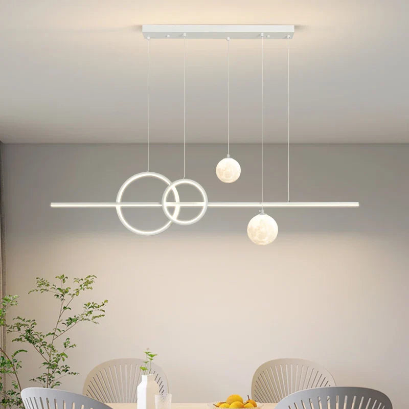 Afralia™ Minimalist Nordic LED Pendant Chandelier for Modern Dining Room