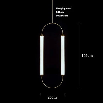 Afralia™ LED Dimmable White Clips Gold Chandelier - Minimalist Art Deco Style