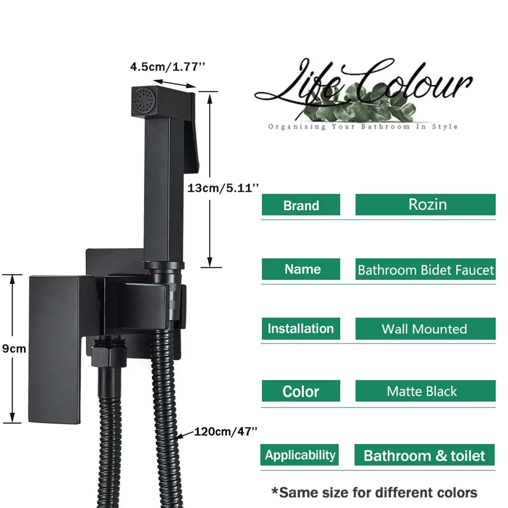 Afralia™ Chrome Bidet Faucet Mixer for Toilet Clean High Pressure Washer Muslim Ducha