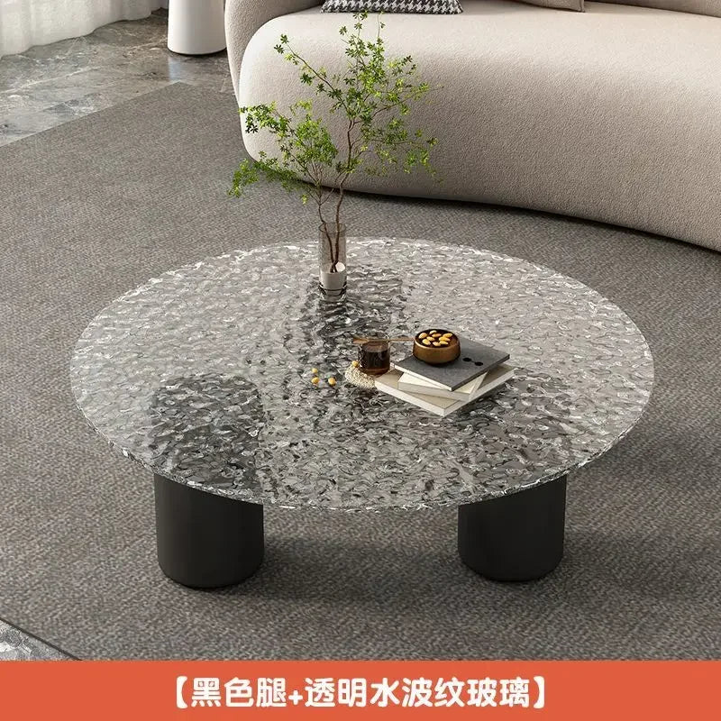 Afralia™ Glass Modern Luxury Coffee Table for Living Room Bedroom Center Home Furniture