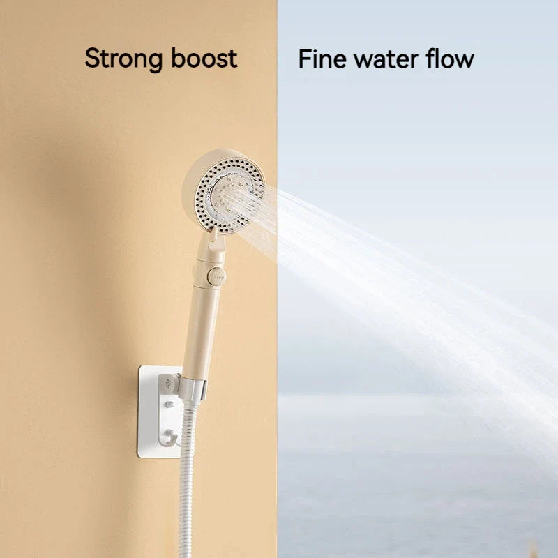 Afralia™ Black Gas Rain Mist Shower Head for High Water Pressure and Polished Look