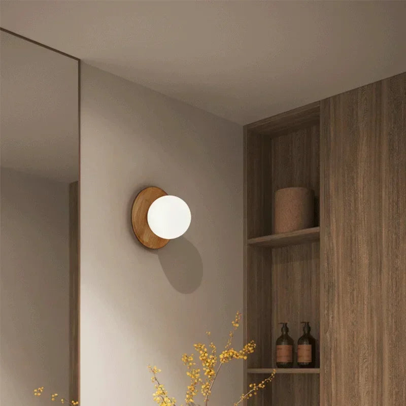 Nordic Retro Cream Bed Head LED Wall Sconces by Afralia™